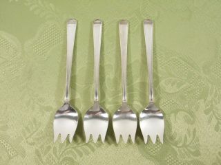 " Anniversary " (1923) By 1847 Rogers (4) Ice Cream Forks No Monograms