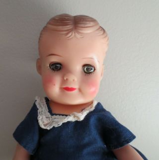 Vintage Fluffy Efanbee Doll 7 1/2 " Molded Hair,  Sleep Eyes