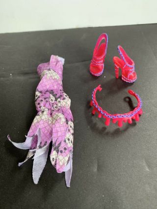 Monster High Doll Create A Monster Stunning Ghost Girl Dress Belt Shoes Rare