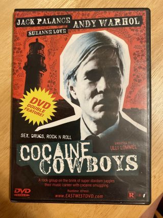 Cocaine Cowboys Jack Palance,  Andy Warhol,  Suzanne Love Rare Dvd