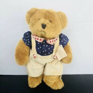Russ Berrie Franklin Patriotic Plush Bears From The Past 13”