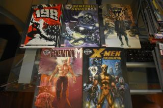 Decimation Complete 5 Marvel Tpb Set Rare X - Men 198 Day After Son M Sentinel Sqa