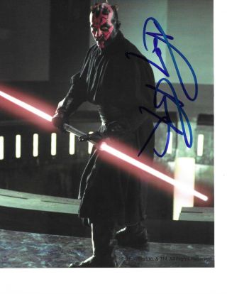 Ray Park Hand Signed In Person 