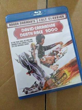 Death Race 2000 1975 Shout Factory Rare Oop Blu - Ray R1