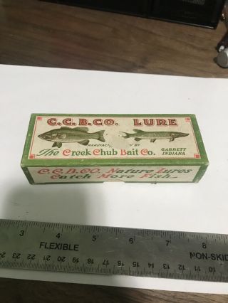 The Creek Chub Bait Co.  C.  C.  B.  Co.  Jointed Pikie Minnow No.  2600 Empty Box Only
