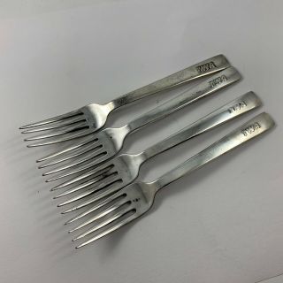 Set Of 4 Vintage Silver Plate Twa Forks
