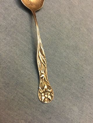 Antique Sterling Silver Souvenir Spoon Denver Colorado State Capital 3
