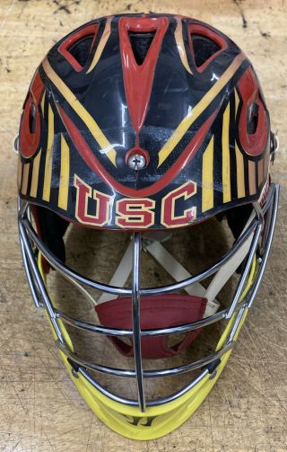 Rare Usc Trojans Warrior Lacrosse Helmet Size Lax