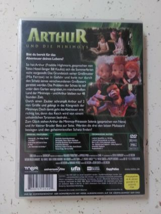ARTHUR UND DIE MINIMOYS.  DVD.  Rare.  Germany Release. 2