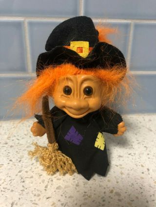 Vintage Russ Troll Doll 5 " Halloween Witch