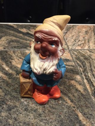 Vintage Rubber Toy Gnome Dwarf Leprechaun