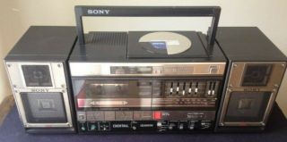 Vintage Sony Cfd 5 Cassette/cd Boombox - Rare Classic -