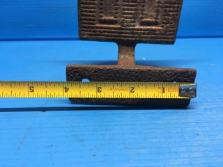 Vintage Antique Cast Iron Primitive Foot Step Plate - Carriage - Buggy - Wagon - Sleigh 3
