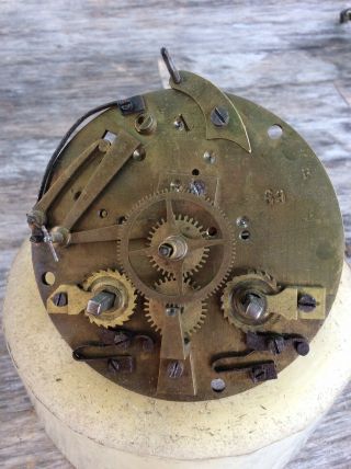 Antique Japy Freres French Mantel / Shelf Clock Movement