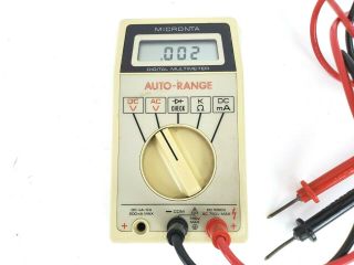 Vintage Radio Shack Micronta 22 - 188 LCD Digital Multimeter Auto Range 2