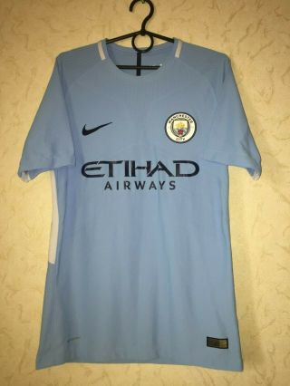 Rare Manchester City 2017 - 2018 Home Football Shirt Jersey Maglia Size M