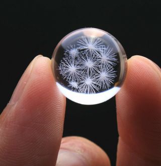 8.  4g Find Rare Natural Pretty Snowflake Phantom Quartz Crystal Sphere Ball23
