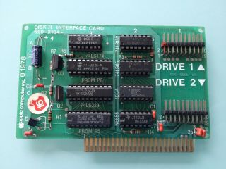 1978 Vintage Apple Ii Computer Disk Interface Card Iie Rare 820 - 0006 - 02