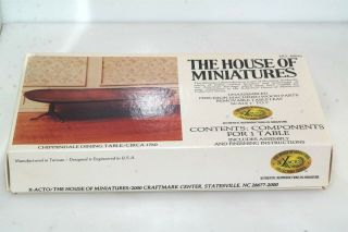 The House Of Miniatures Chippendale Dining Room Table 40045 Dollhouse Unbuilt
