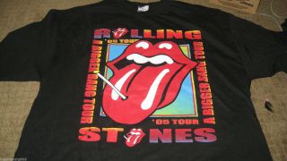 Rare 05 Rolling Stones Bigger Bang Concert T Shirt Xl Never Worn
