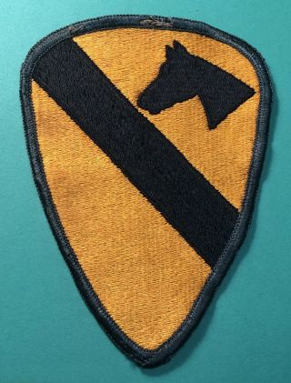 Rare Us 1st Cavalry Division Patch - Vietnam Or Later.