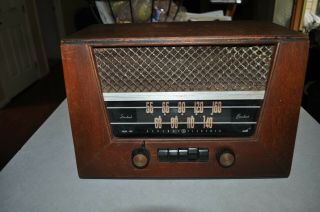 Rare Vintage Ge General Electric Model 321 Wood Case Tabletop Tube Radio Parts