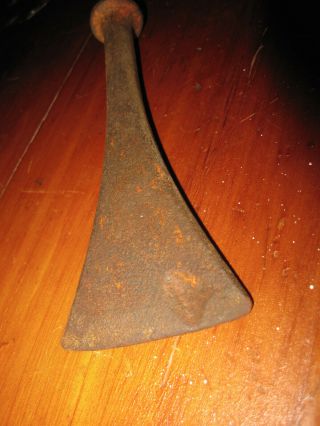 ANTIQUE UNKNOWN MAKER CALKING IRON SHIPWRIGHTS TOOL FAIR ANTIQUE COND. 2