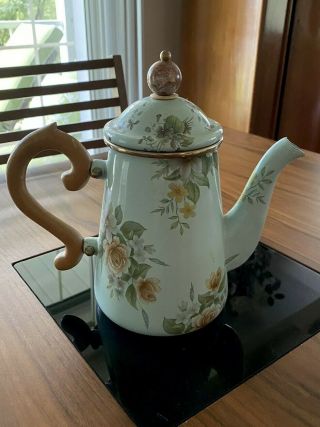 Mackenzie Childs Rare 1983 Vintage Camp Teapot