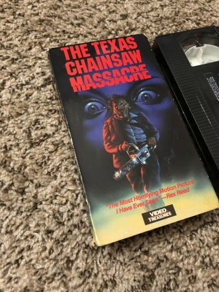 The Texas Chainsaw Massacre Vhs Video Treasures Horror Movie Rare Release Promo 2