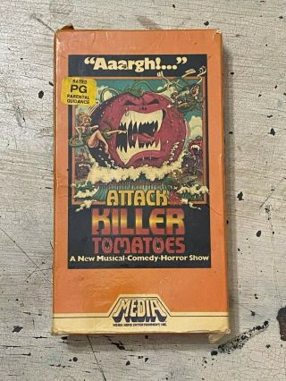 Attack Of The Killer Tomatoes (vhs,  1992) Rare Vhs Weird Vhs