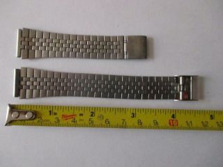 Vtg Casio Stainless Steel Link Wrist Watch Band Marked B - 341 Casio N