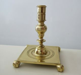 Vintage Large Solid Brass Candlestick Candle Holder