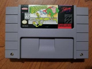 Boogerman - Authentic Snes Nintendo Game - Very Rare - Cartridge Only Usa