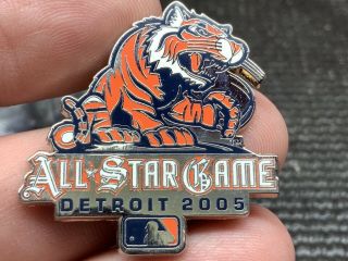 2005 Mlb Detroit Tigers Logo Stunning All Star Game Rare Media Press Pin.