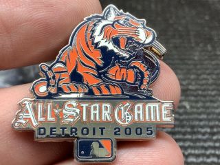 2005 MLB Detroit Tigers Logo Stunning All Star Game Rare Media Press Pin. 2