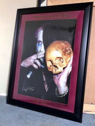Rare Framed Rozz Williams Christian Death Deathrock Poster 18x24