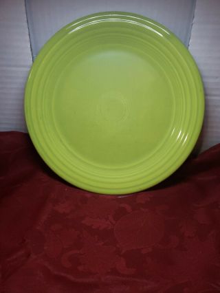 Vintage Antique Rare Fiesta Dinner Plate Chartreuse Green 91/2 In Homer Laughlin