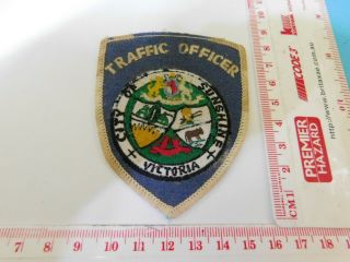 Victoria City Of Sunshine Traffic Officer Patch Very/old Rare