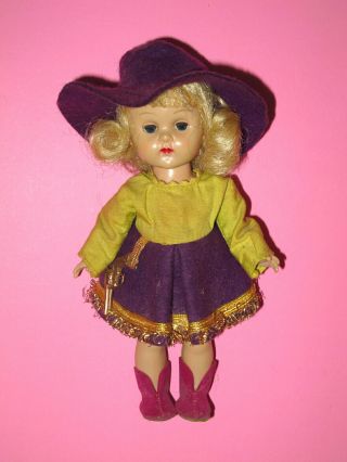 Vintage Cowgirl Ginny Doll By Vogue - 7 " Tall Walker