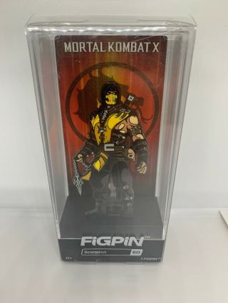 Scorpion Figpin Target Exclusive Mortal Kombat X 60 Rare (b)