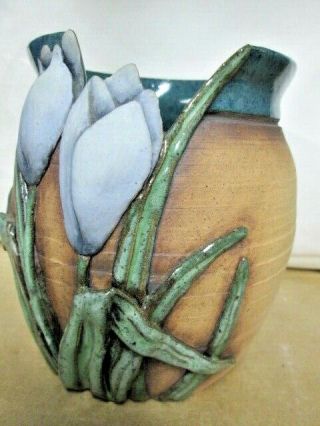 Old Patagonia Vase,  Rare Calla Lilies,  Pennsylvania Art Pottery,  Marty Frolick,