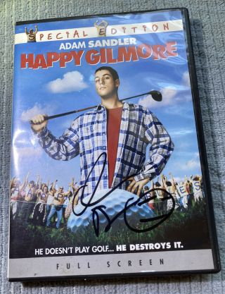 Adam Sandler Signed/autographed Happy Gilmore Dvd Rare Uncut Gems Rare