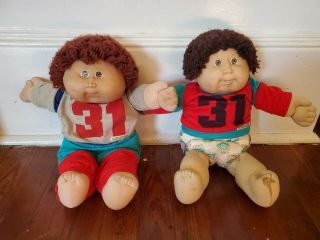 Vintage 1986 Cabbage Patch Kids Doll With Sports Outfit 31 Shirt Pants Boy