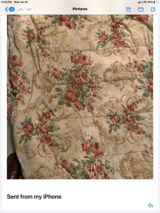 Rare Ralph Lauren Grosvenor Square Full Queen Comforter Made Italy Vintage 2