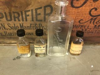 4 Baltimore Md Pharmacy Antique Medicine Drugstore Bottles Quandt Rexall