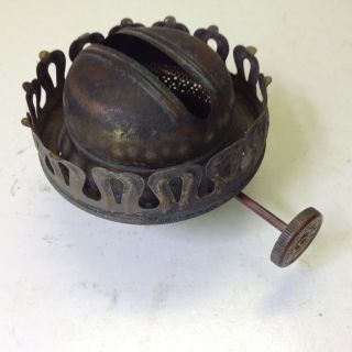 Antique Pat.  1890 Climax No.  3 Over 2 Brass Oil Lamp Burner
