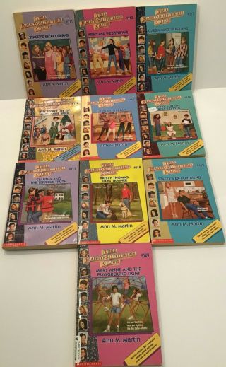 Scholastic The Baby - Sitters Club Books 111 - 120 Vintage Rare Childrens Book 