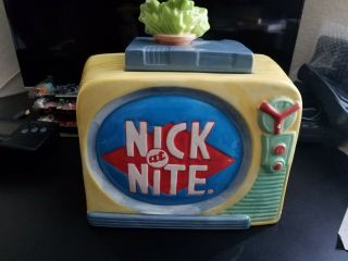 Rare Friends And Family Vintage 1993 Nickelodeon Nick At Nite Cookie Jar