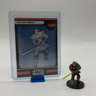 Star Wars Miniatures Ulic Qel - Droma 19/60 Champions Force Very Rare Sith Legion
