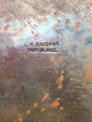 Rare L.  H.  Vaugnan Arts And Crafts Hammered Copper Vase 3